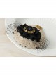 British Retro Gothic Black Net Gauze Bow Ladies And Ladies Small Top Hat Headwear Hair Accessories