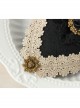British Retro Gothic Black Net Gauze Bow Ladies And Ladies Small Top Hat Headwear Hair Accessories