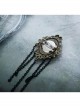 Bronze Halloween Gothic Style Dark Tassel Brooch Personality Badge Costume Matching Accessories