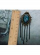 Bronze Halloween Gothic Style Dark Tassel Brooch Personality Badge Costume Matching Accessories