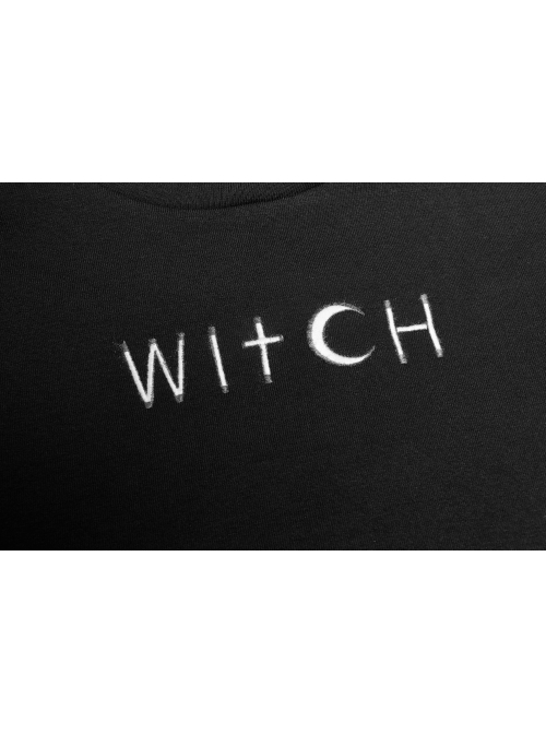 Metal Buckle Collar Front Chest Hollow-Out Long Sleeve Black Punk Tight T-Shirt