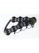 Personality Gothic Fashion Pearl Black Lace Hairband Elastic Cord Halloween Headband Accessories