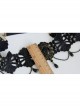 Personality Gothic Fashion Pearl Black Lace Hairband Elastic Cord Halloween Headband Accessories