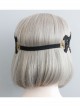Personality Gothic Fashion Pearl Black Lace Hairband Elastic Cord Halloween Headband Accessories