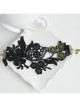 Gothic Style Retro Lace Flower Party Black Anklet
