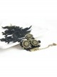 Gothic Style Retro Lace Flower Party Black Anklet