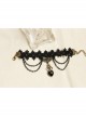 Black Vampire Love Retro Lace Exaggerated Fashion Women'S Bracelet