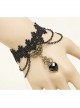 Black Vampire Love Retro Lace Exaggerated Fashion Women'S Bracelet