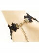 Black Vampire Love Retro Lace Exaggerated Fashion Women'S Bracelet