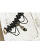 Black Vampire Love Retro Lace Exaggerated Fashion Women'S Bracelet