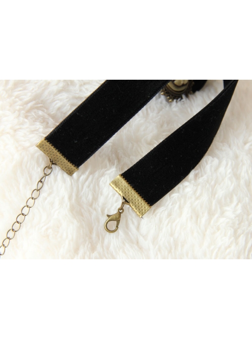 Gothic Black Velvet Retro Victorian Beauty Choker