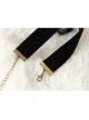 Gothic Black Velvet Retro Victorian Beauty Choker