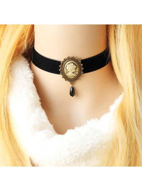 Gothic Black Velvet Retro Victorian Beauty Choker