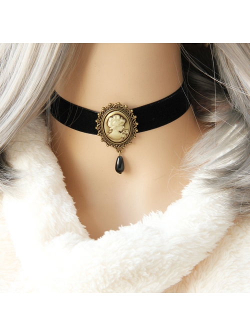 Gothic Black Velvet Retro Victorian Beauty Choker