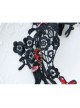 Halloween Christmas Gothic Personality Fashion Atmosphere Black Lace Broad-Brimmed Headband