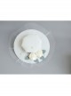 Palace Baroque Retro Horse Racing White Net Yarn Pearl Banquet Wedding Dress Top Hat