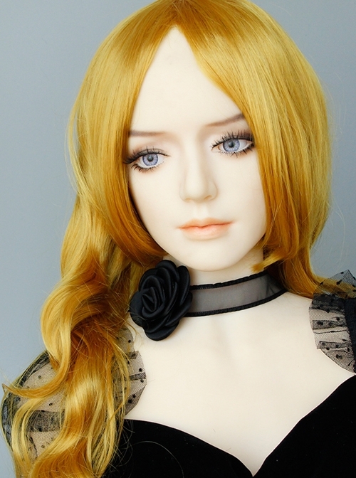 Black Rose Flower Gothic Niche Retro Sexy Girdle Choker