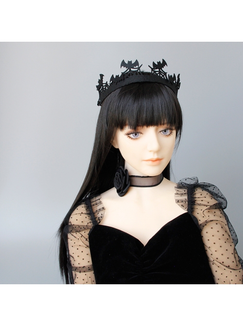 Black Rose Flower Gothic Niche Retro Sexy Girdle Choker