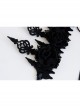 Dark Gothic Crown Black Halloween Witch Masquerade Show Garland Headband