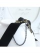 Punk Female Hip Hop Gothic Cross Fashion Black Velvet Necklace