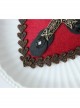 Red Gothic Cross Retro Halloween Party Dress Collocation Female Top Hat Hairpin