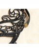 Gothic Prom Retro Princess Style Lace Crown Ruby Half Face Elastic Band Mask