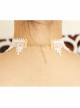 Fashion Beach Accessories Blue Starfish White Lace Choker