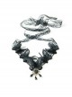 Black Net Yarn Lace Butterfly Headband Gothic Long Streamer Headwear
