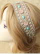 Bohemia Fresh Lace Flowers Hair Band Fashion Retro Female Headscarf