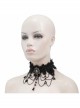 Black Spider Web Woven Black Crystal Pendant Gothic Necklace