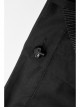 I-Shaped Clasp Belt Multi-Level Pocket Pit Ribbon Decoration Black Punk High Waist Shorts