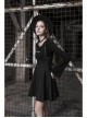 Waist Fungus Edge Decoration Black Punk Chiffon Metal Chain Suspender Skirt