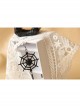 Black Gothic Halloween Spider Web Playful Personality Bride Earrings