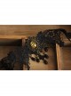Leopard Gothic Pearl Black Chain Lace Fake Collar Fashion Choker