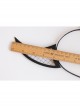 Devil Horn Head Gothic Retro Halloween Black Net Gauze Prom Felt Cloth Female Headband