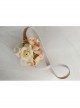 Cute Children White Lace Mesh Bow Baby Birthday Flowers Elastic Headband
