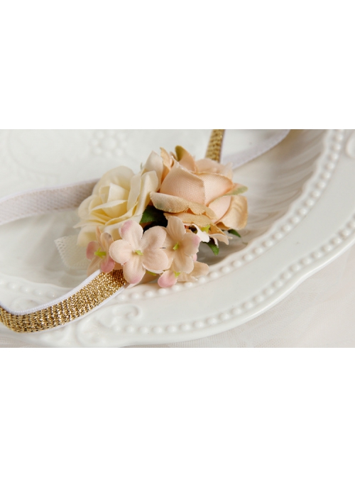 Cute Children White Lace Mesh Bow Baby Birthday Flowers Elastic Headband