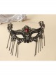Fashion Gothic Womens Half Face Sexy Black Lace Tassel Gems Fox Exaggerated Prom Mask