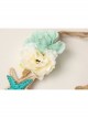 Fashion Beach Holiday Starfish Blue Flowers Shell Hairband