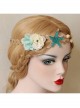 Fashion Beach Holiday Starfish Blue Flowers Shell Hairband
