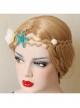 Fashion Beach Holiday Starfish Blue Flowers Shell Hairband