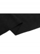 Leather Shoulder Strap Irregular Sharp Corner Hem Black Gothic Sling Dress