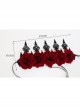 Gothic Retro Red Rose Queen Halloween Christmas Prom Party Crown Hairband