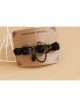 Gothic Style Black Rose Flower Fabric Handmade Retro Classical Lady Hairpin