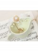 Lolita Princess Style Bride Bridesmaid Fashion White Lace Pearl Bracelet Ring One Chain