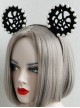 Gothic Black Nightclub Bar Prom Party Christmas Cute Cute Pearl Ear Hollow Headband