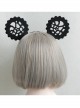 Gothic Black Nightclub Bar Prom Party Christmas Cute Cute Pearl Ear Hollow Headband