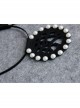 Gothic Black Nightclub Bar Prom Party Christmas Cute Cute Pearl Ear Hollow Headband