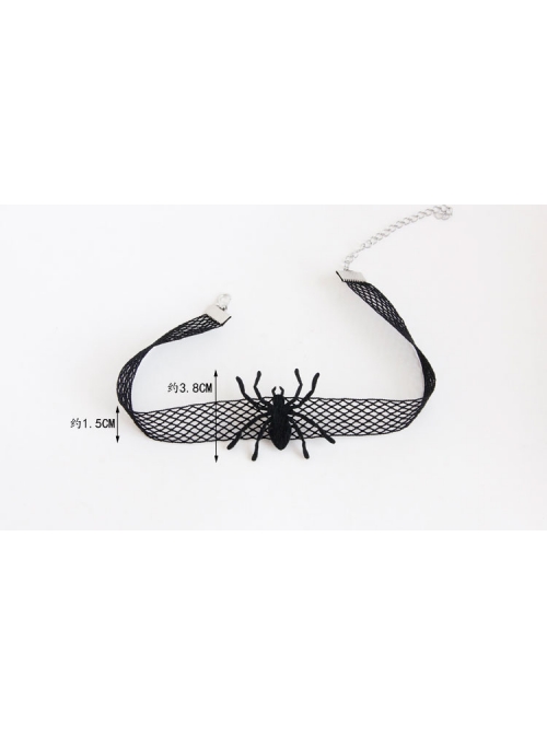 Gothic Black Spider Web Sexy Halloween Choker