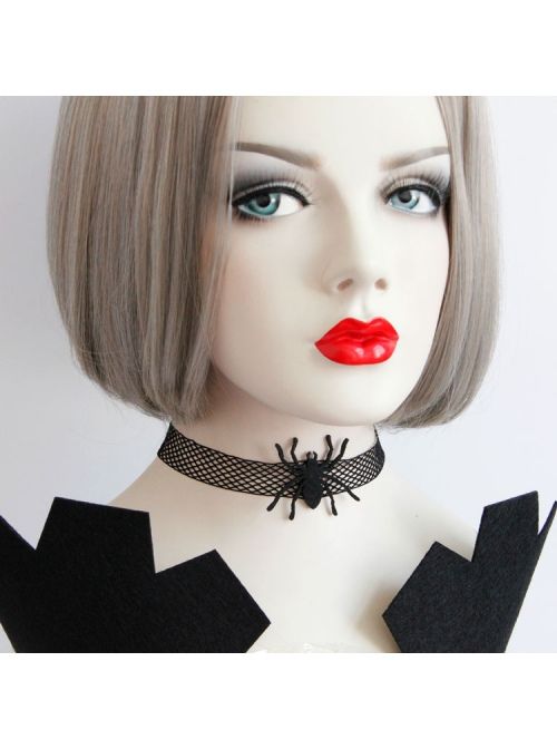 Gothic Black Spider Web Sexy Halloween Choker